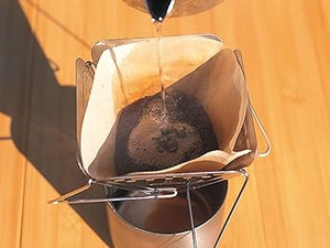 Stainless steel collapsible pourover